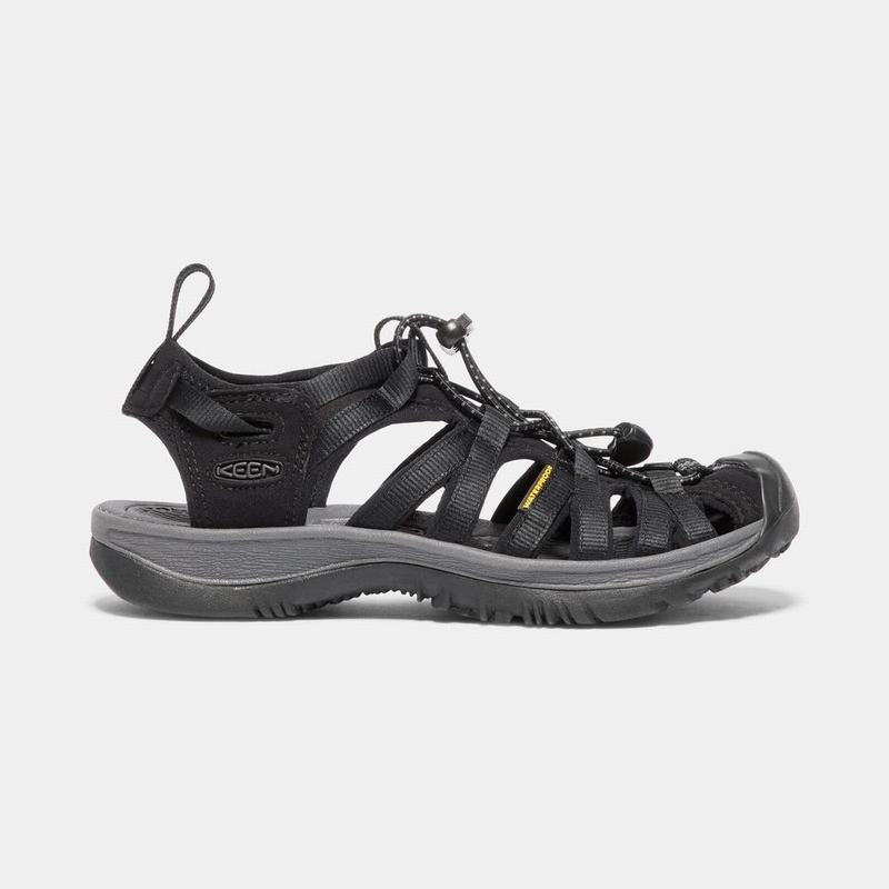 Keen Whisper Womens Hiking Sandals Black Factory Outlet NZ (1624-HAUJT)